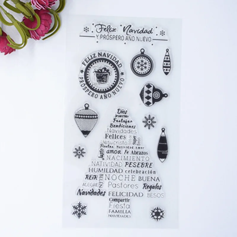 

2016 new Scrapbook DIY Photo Album Account Transparent Silicone Rubber Clear Stamps Tree