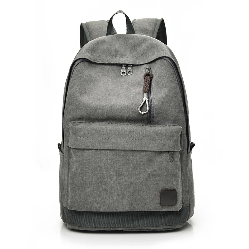 

2019 Women Men Canvas Backpacks Large School Bags For Teenager Boys Girls Travel Laptop Backbag Mochila Rucksack Grey
