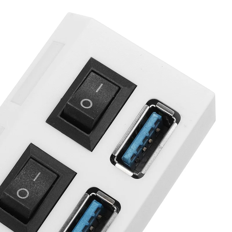 7 портов USB 3,0 концентратор вкл/выкл переключатели кабель адаптера переменного тока сплиттер для ноутбука Настольный США штекер Мульти USB 3,0 концентратор для компьютера ноутбука
