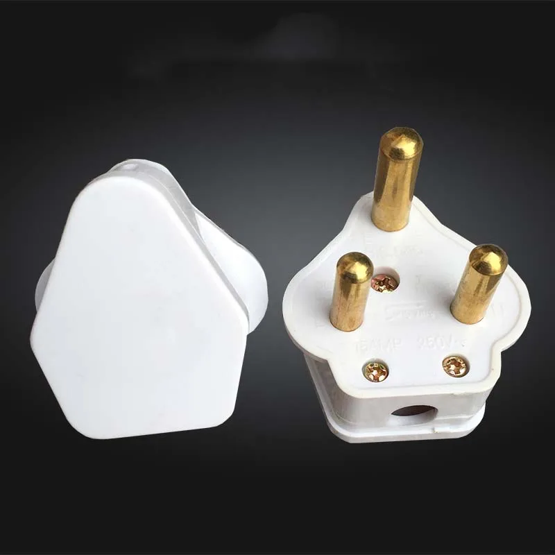 5PCS BS South Africa Plug three Pole Core Copper Foot Power Line Plug