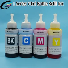 70 мл Массовая пополнения чернил бутылки для Epson L200 L210 L300 L310 принтера