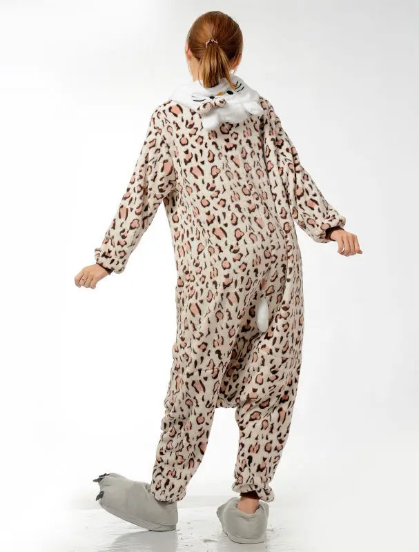 Мужские Женские мультфильм Leopard взрослых животных Комбинезоны onsie пижамы Комбинезоны для женщин C370 S/M/L/XL/ XL