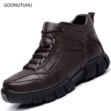 2019 winter Men's boots casual shoes genuine leather cow lace-up military boot shoe man black & brown ankle snow boots for men цена 2019 winter Men's boots casual shoes genuine leather cow lace-up military boot shoe man black & brown ankle snow boots for men цены онлайн