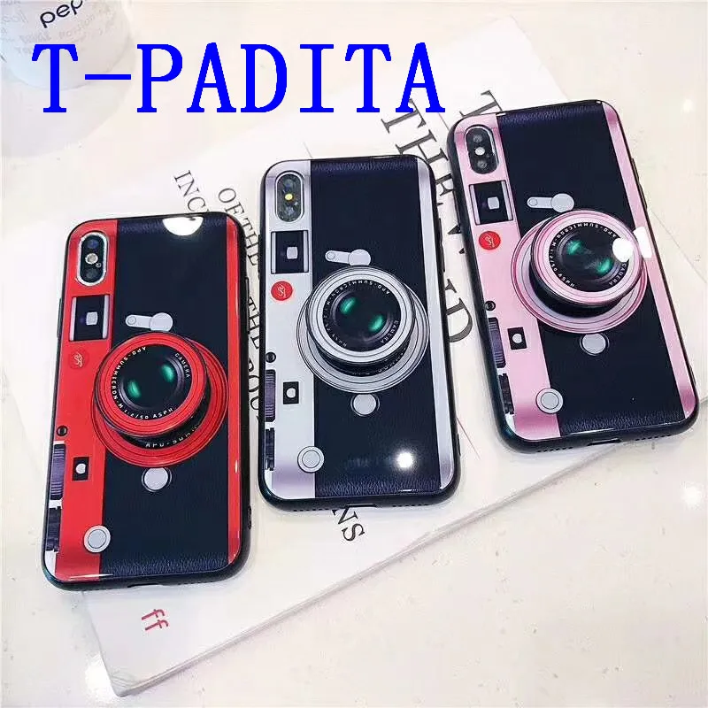 Camera model tempered glass case with Fashion Grip Stand Holder for vivo x9/x20/x21/x21/y66/y67/y75 PU and PC Cover T-PADITA OEM | Мобильные