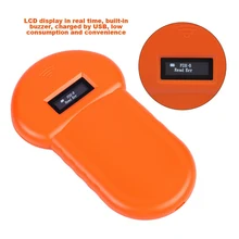 Portable 134.2KHz Pet RFID Chip Reader ISO11784/11785 FDX-B For Dog Cat LCD Display Animal Microchip Scanner Tag Barcode Scanner