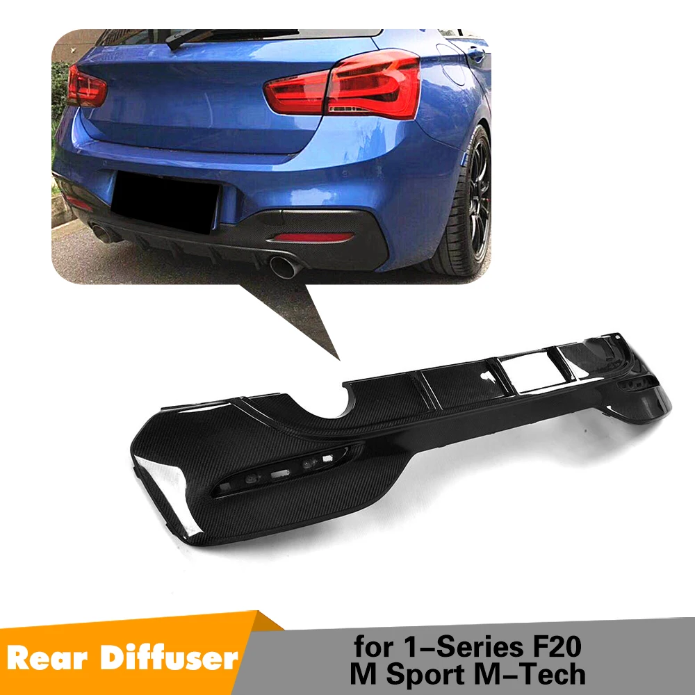 

1 Series Car Carbon Fiber Rear Bumper Diffuser Lip for BMW F20 M Tech Sport 120i Hatchback 2 Door 4 Door 2016 2017 2018