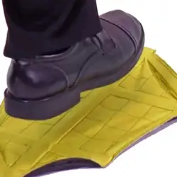 Hands-free многоразовые Чехлы для обуви шаг на тяжелом полиуретановом покрытии легко протирать Крытый открытый рабочий ботинок чехлы идеально