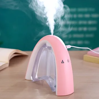 

Portable USB Air Humidifier With Message Board LED Light Ultrasonic Humidifier DC5V 400ml Air Atomizer