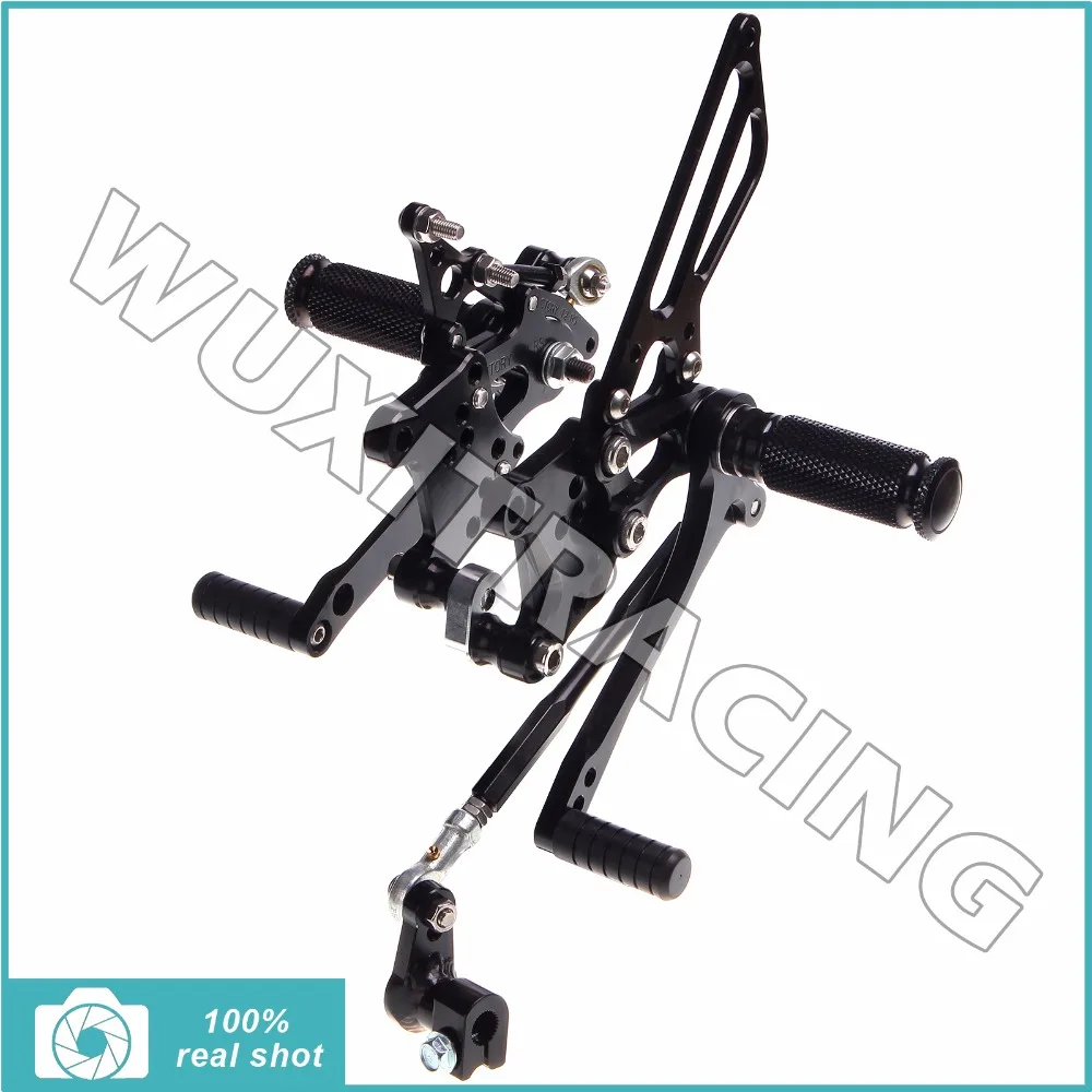 

CNC Billet Motorcycle Adjustable Footpegs Rear Sets Foot Rests Rearsets for APRILIA RSV1000 RSV 1000 R / FACTORY 04 05 06 07 08