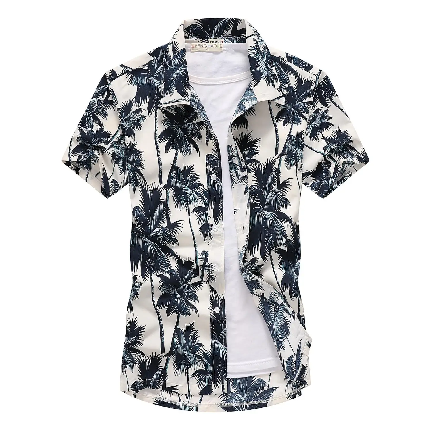 2019 Fashion Mens Short Sleeve Hawaiian Shirt Fast drying Plus Size Asian Size M-5XL Summer Casual Floral Beach Shirts For Men 2019 Fashion Mens Short Sleeve Hawaiian Shirt Fast drying Plus Size Asian Size M-5XL Summer Casual Floral Beach Shirts For Men