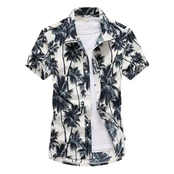 Men'ss Short Sleeve Hawaiian Casual Shirt