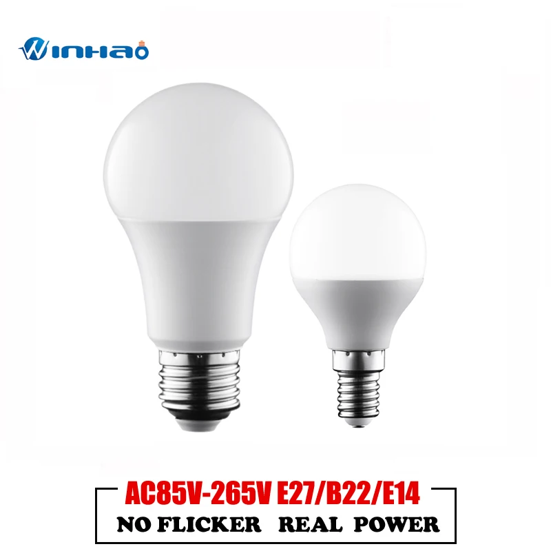 

Real Power LED Bulb E27 LED Lampada Ampoule Bombilla 3W 5W 7W 9W 12W 15W B22 LED Lamp E14 AC220V Cold/Warm White Led Spotlight