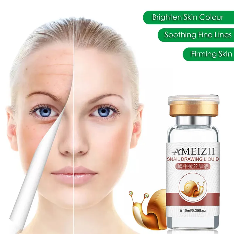 

Snail Essence Hyaluronic Acid Serum Moisturizing Whitening Lifting Firming Essence Anti-Aging Face Skin Care Repair 1pcs TSLM2