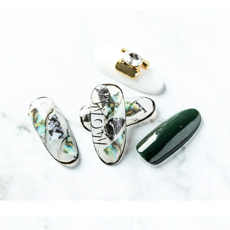 

New Fashion 1Sheet 3D Water Decals Nail Art Stickers vintage Marbled line Stickers for Nails Sticker Decorations Manicure Z047