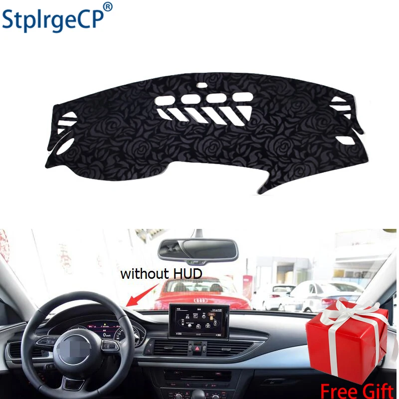 

Latest Rose Pattern Non-slip Car Dashboard Cover Dash Mat Pad DashMat ANti-UV Car Sticker for AUDI A7 S7 2009-2018 Car Styling