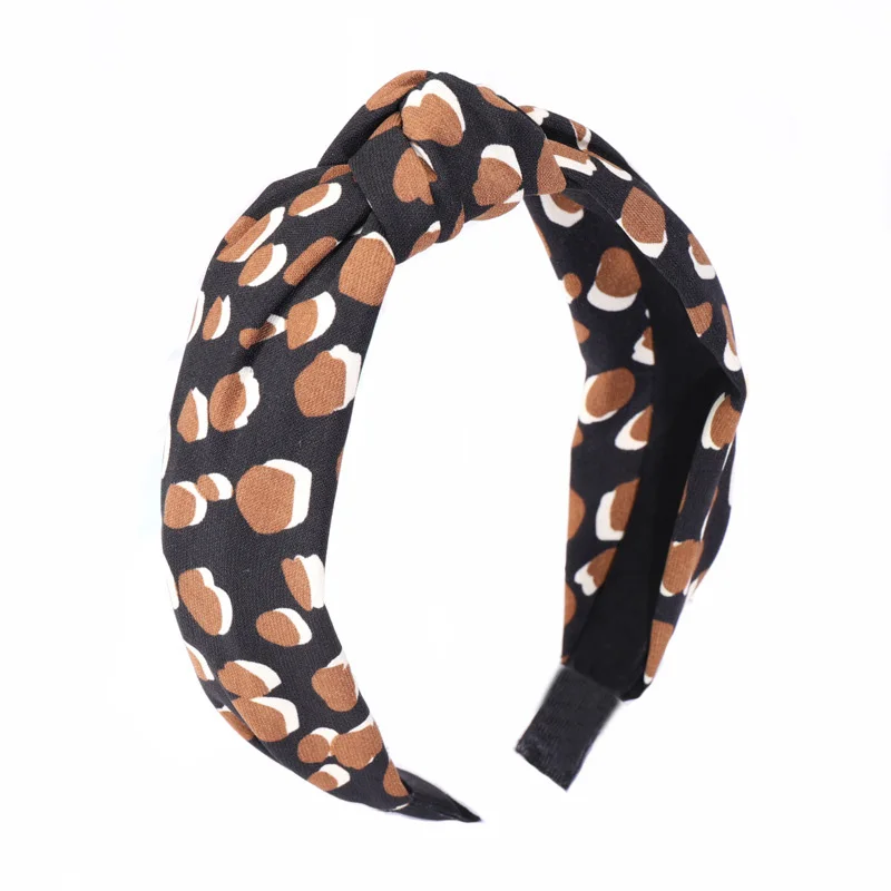 6 lleopard headband top knot