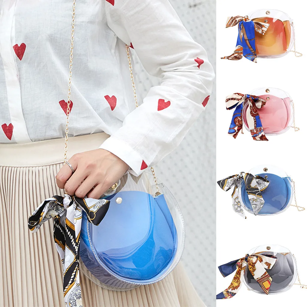 

Fashion Woman ladiesTrendy Mini Clear Jelly Shoulder Bags Ladies Leisure Party Hand Bags