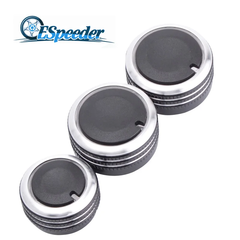 

ESPEEDER 3pcs Air Conditioning heat control Switch knob AC Knob For VW Bora C-TREK LAVIDA Lavida Sagitar Car Styling