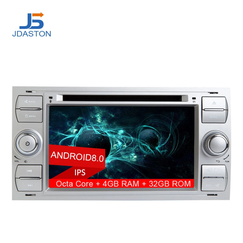 

JDASTON Android 8.0 Car DVD Player For FORD FOCUS MONDEO S-MAX C-MAX GALAXY RAM 4GB GPS Navigation Radio WIFI Stereo headunit
