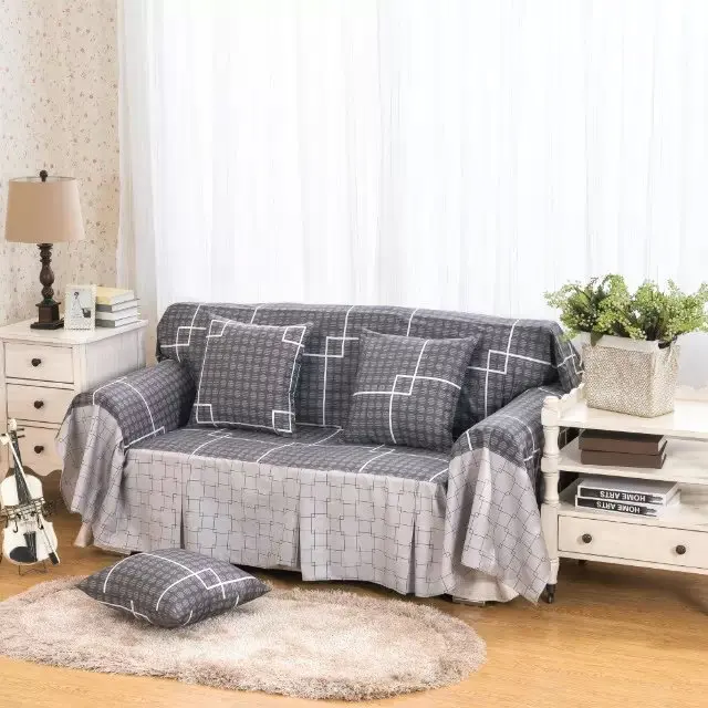 Pure Cotton Slipcover Sofa Cover Full Antiskid
