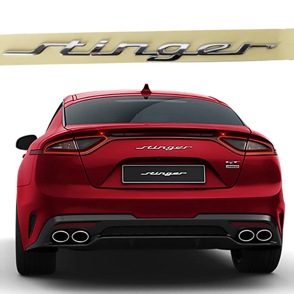 Для подлинной OEM Передняя Задняя табличка E Логотип Stinger Эмблема Для Kia Stinger- 86330J5100 86311J5000