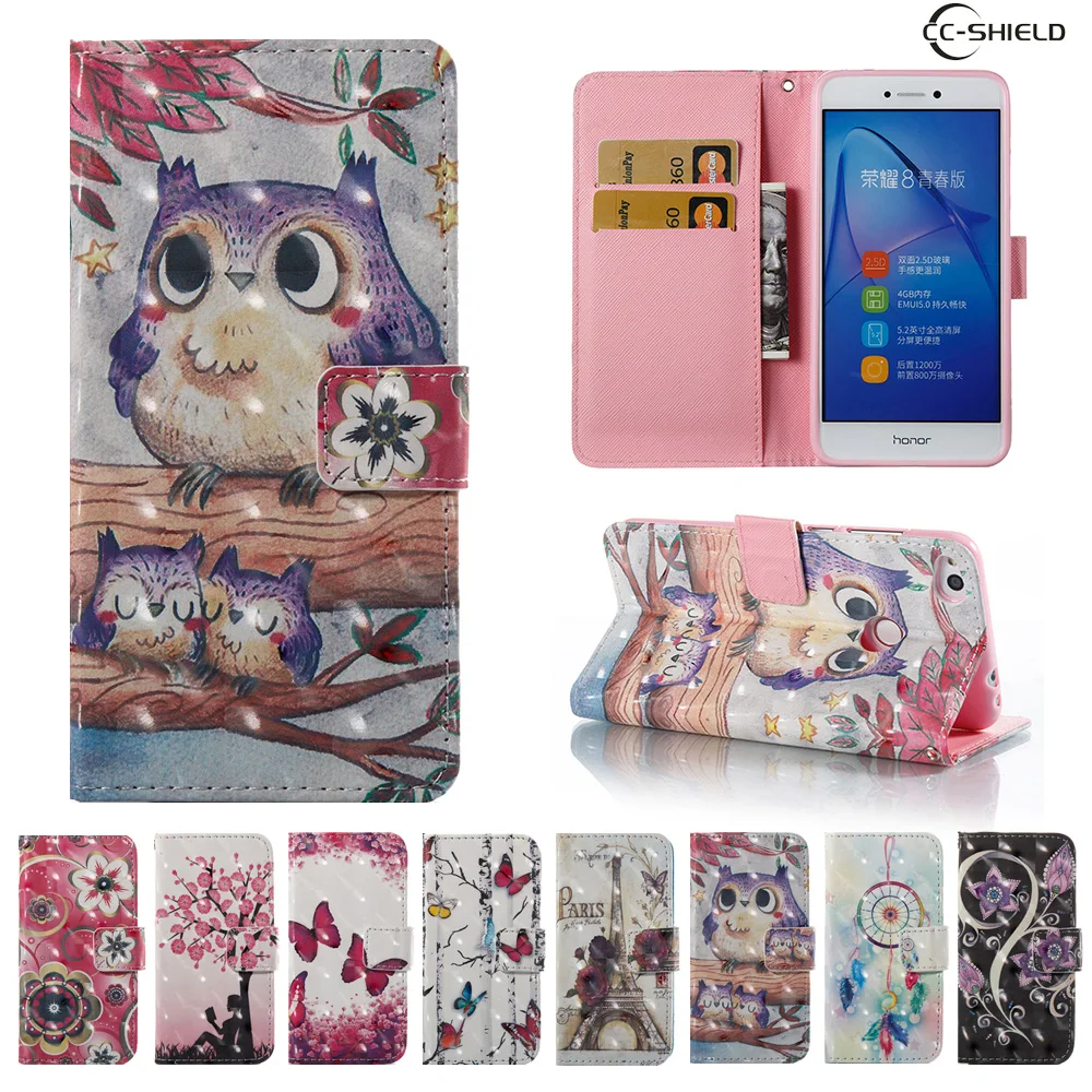 

Flip case for Huawei P8 Lite 2017 PRA-LX1 PRA-LA1 3D Wallet card slot Phone leather Case for Huawei P8Lite 2017 PRA LX1 LA1 capa