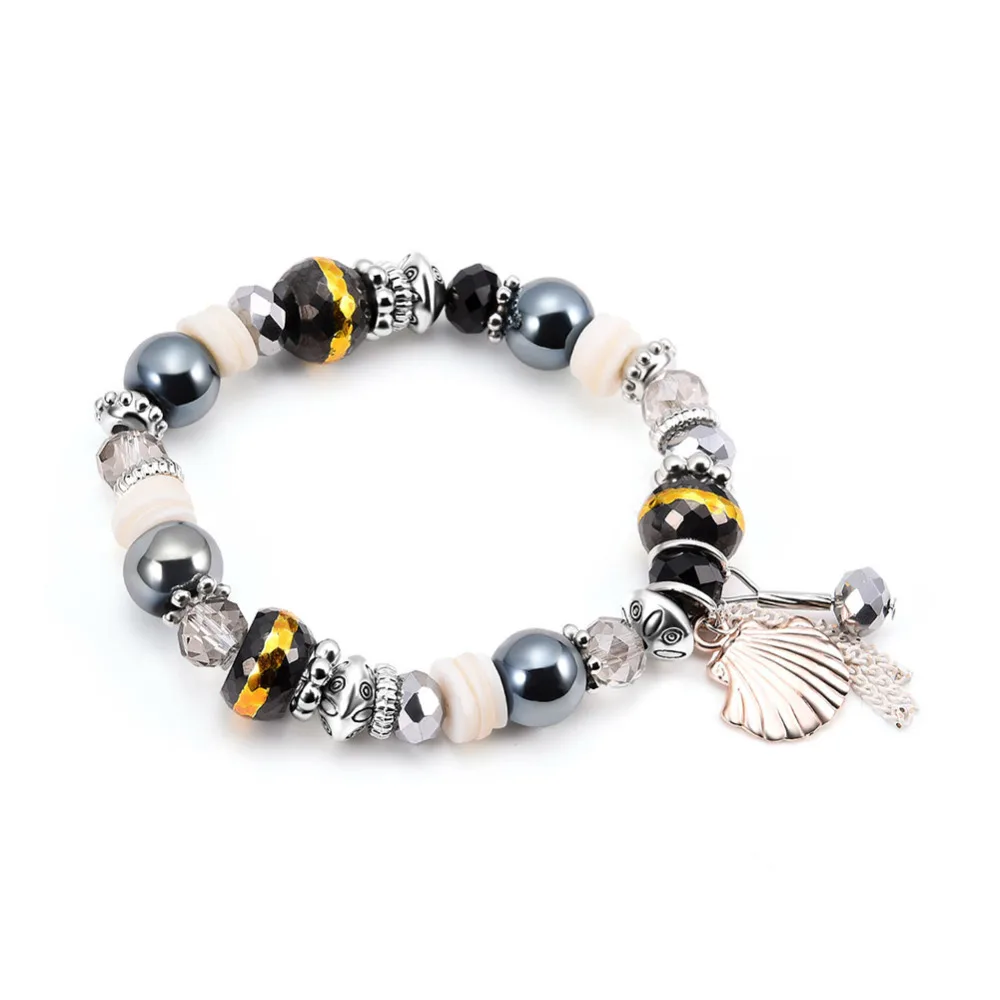 

2018 Fashion Bracelet Shell Pendant Bohemian Bracelet Summer Beach Vacation Jewelry Top Quality New Arrival Hot Beads Bracelet