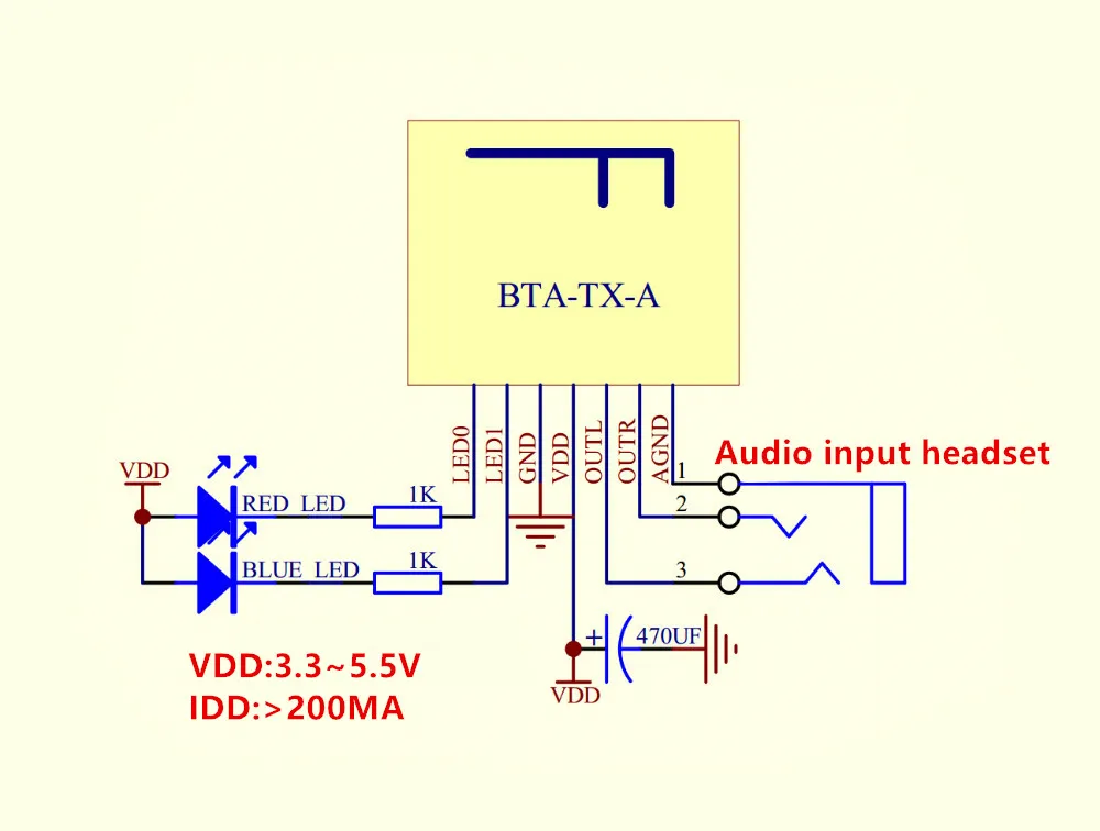 Модуль аудиопередатчика Bluetooth/Bluetooth, беспроводное аудиоустройство, модуль передачи данных