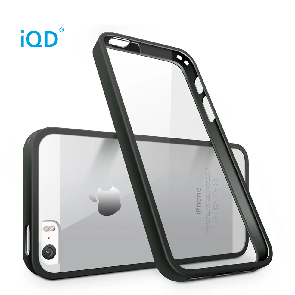 IQD For iPhone 5s Case SE Protective Transparent Slim Shock-Absorption Bumper Anti-Scratch Clear Back For iphone 5 Cover Cases