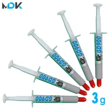 5 шт. 3 г G GD900 термальность проводящая смазка паста силиконовые пластырь теплоотвод соединение высокая эффективность серый чистая Вес г