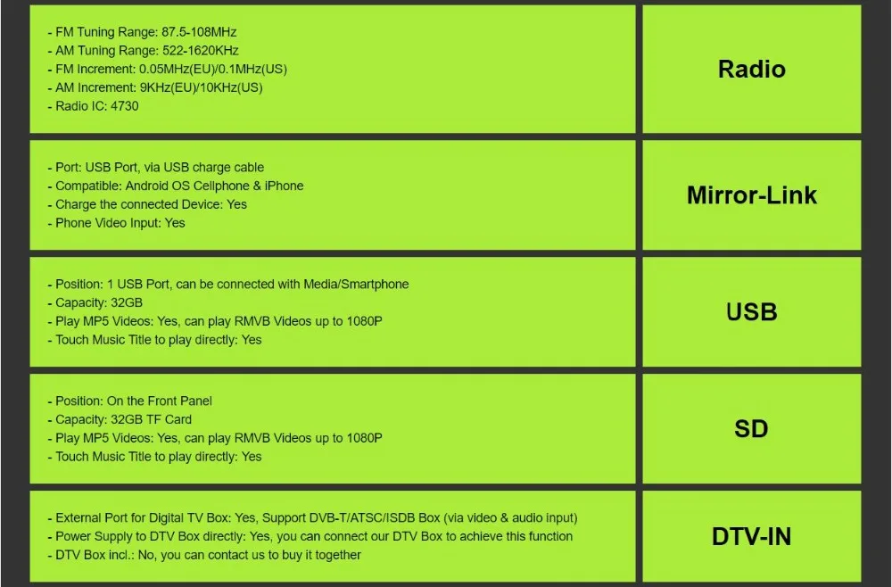 Flash Deal New! Universal 2Din In Dash Car DVD Player GPS Stereo Radio Touch screen BT USB Mirrorlink RDS 1024*600 SWC DTV Rear View Camera 23 Flash Deal New! Universal 2Din In Dash Car DVD Player GPS Stereo Radio Touch screen BT USB Mirrorlink RDS 1024*600 SWC DTV Rear View Camera 23