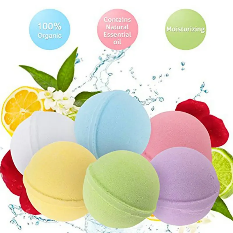 

6pcs*60g/set 3sets/lot Bath Bombs Bath Salt Exfoliating/Whitening/Moisturizing Bath Fizzer Refreshing Promote Blood Circulation