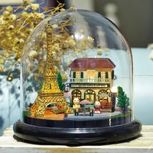 B018A Романтический Париж DIY Кукольный дом Miniatura мини модель строительные Наборы деревянный миниатюрный кукольный домик игрушка в подарок