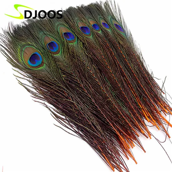 50 PCS Natural Peacock Feathers For Sale Costume Centerpieces 25 30cm