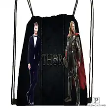 CustoMarvel thor походная сумка на шнурке милый рюкзак для детей(черная спинка) 31x40 см#2018612-02-14