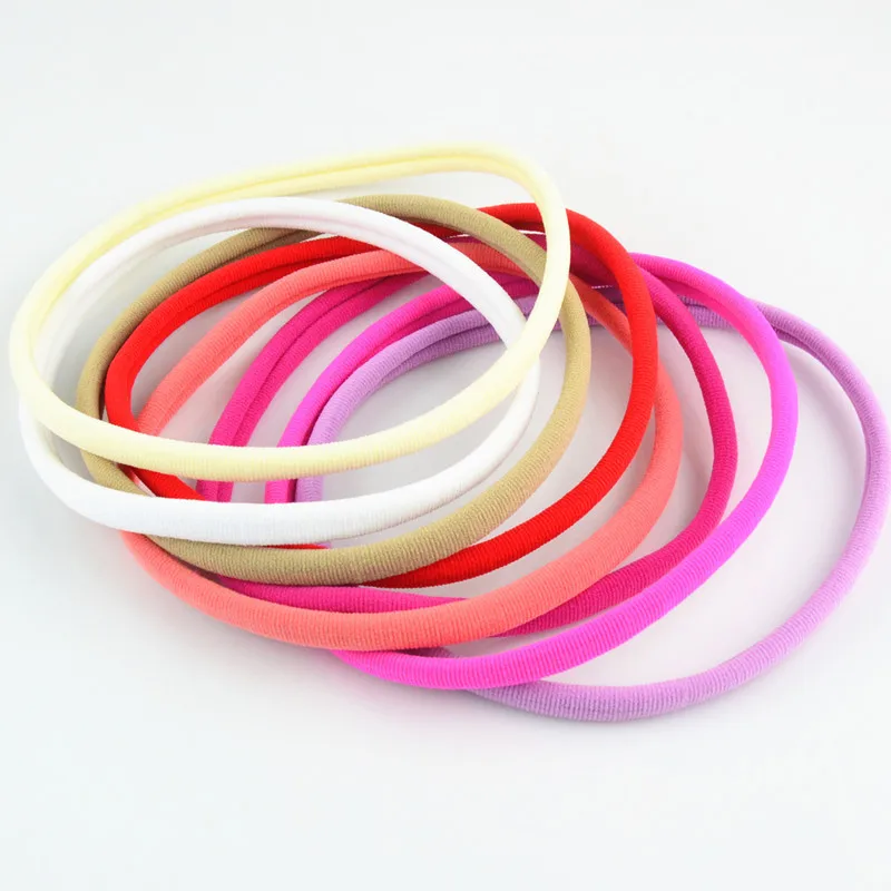 100 pcs/lot, Wholesale Nylon Elastic Headbands, Bulk Baby to Adult