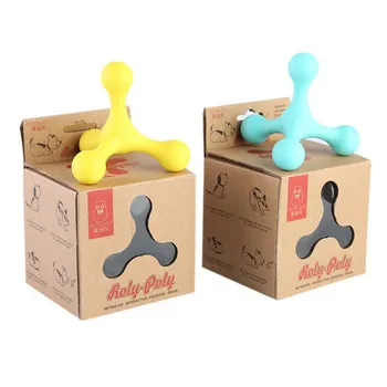 

Creative Pet Rubber Bite-resistant Molar Toy Teeth Cleaning Toy Dog Interactive Molecular Structure Like Chew Toy