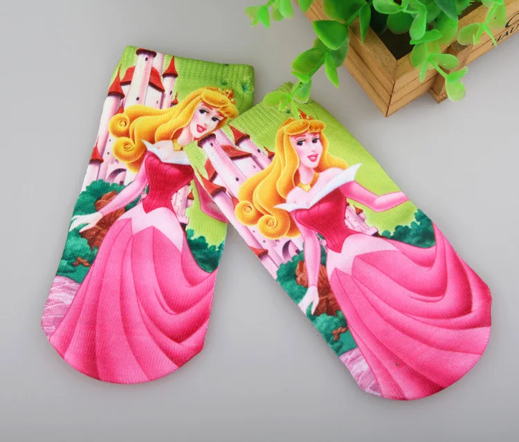 6 пар носков для маленьких девочек хлопковые носки красивые детские носки принцессы с героями мультфильмов От 1 до 2 лет TP01