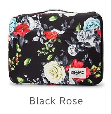 Бренд Kinmac сумка чехол для ноутбука 1", 13", 1", 15", 15,", сумка для MacBook Air Pro 13,3, 15,4 KS022 - Цвет: Black Rose