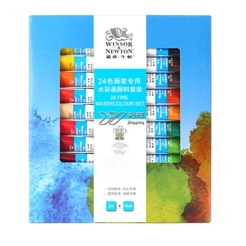 

Feshipping British Windsor Newton watercolor paint 24/18/12 color sets set Aluminum tube Professional painting beginner