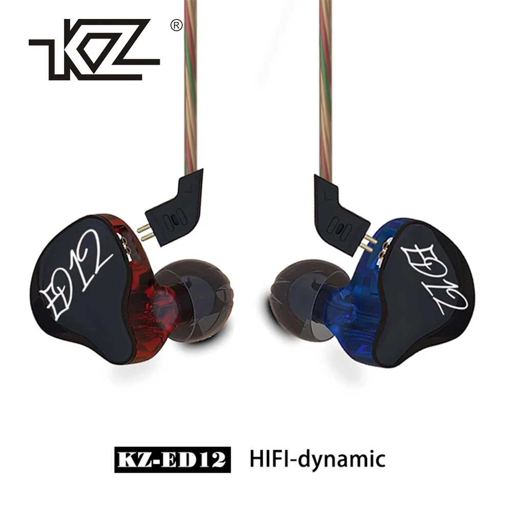 Новинка 2017 KZ ED12 спортивные наушники для бега шумоподавление HIFI бас Monito гарнитура
