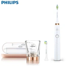 Электрическая зубная щетка PHILIPS HX9312/02 перезаряжаемый звуковой вибрации пять режимов с умным переключением алмазный белый для взрослых