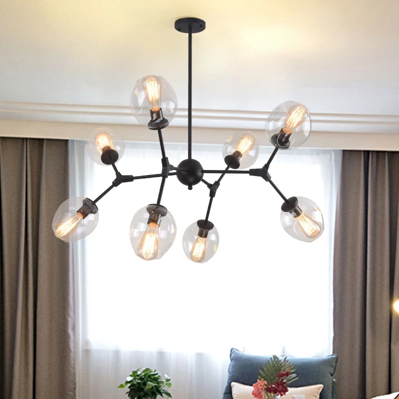 Modern Glass Ball Pendant Lights Lampshade Lamp Kitchen Hanging Light Fixture Lustre de Led Ceiling luminaire | Лампы и освещение