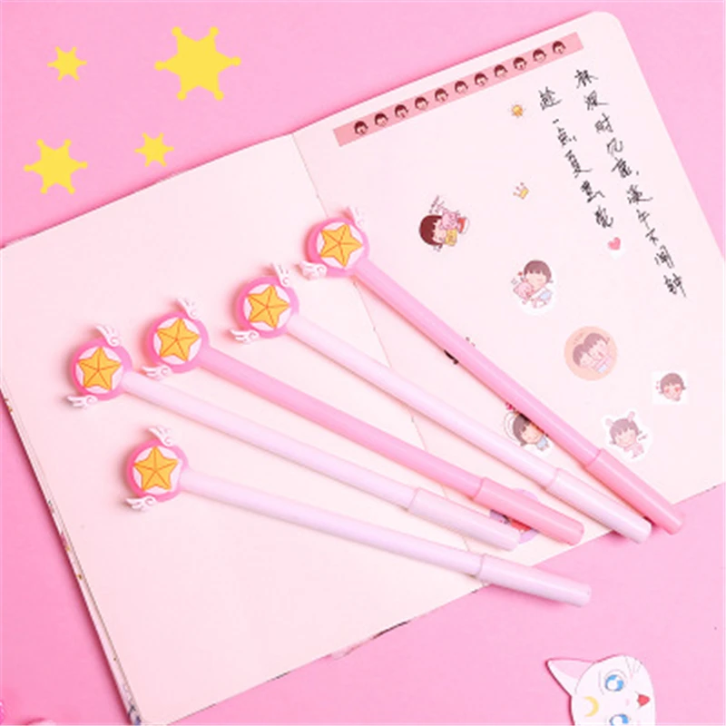 

Small fresh cute girl heart pen new magic star student creative cute black pen fairy pen