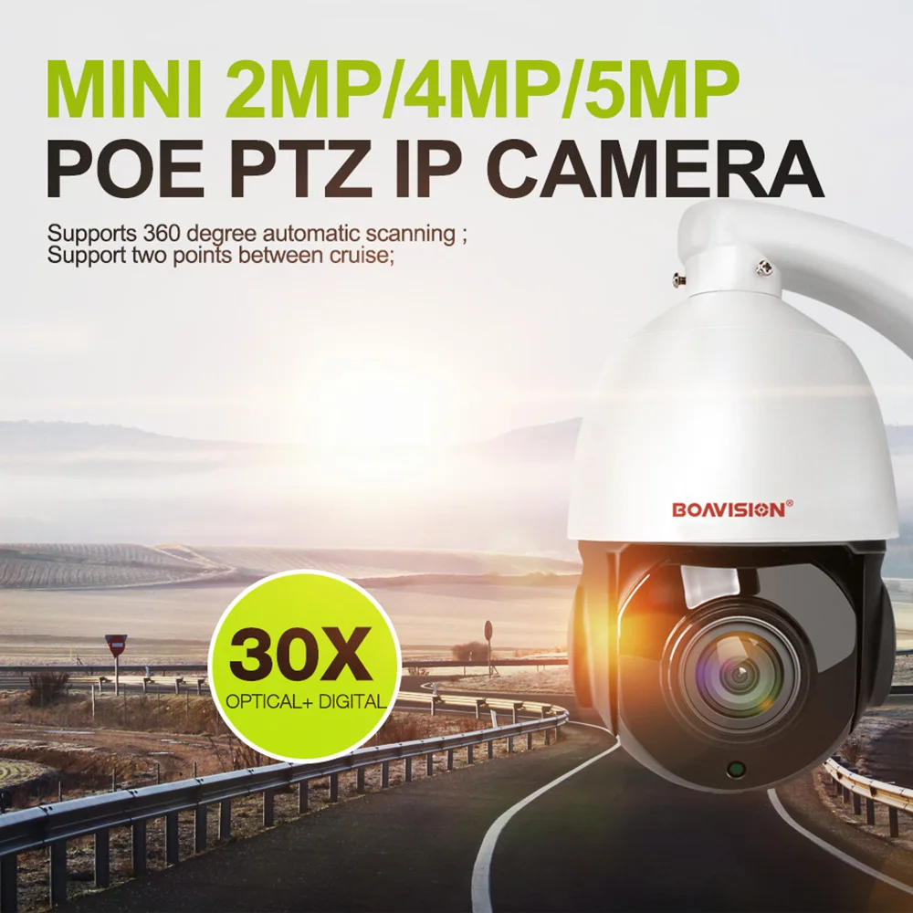 1080 P 2MP PTZ IP Камера POE 30X зум Водонепроницаемый 4MP 5MP мини Скорость купол открытый H.264
