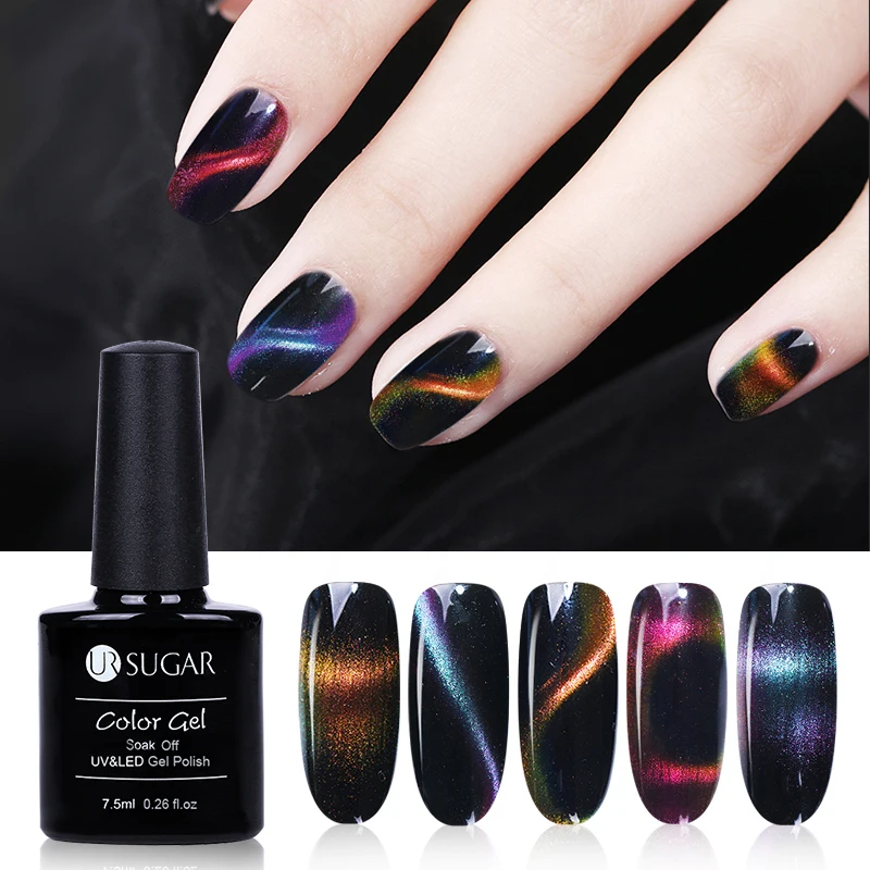 

UR SUGAR 7.5ml 3D Chameleon Cat Eye Magnetic Gel Magic Stick Gradient Effect Soak Off UV LED Nail Gel Polish Lacquer