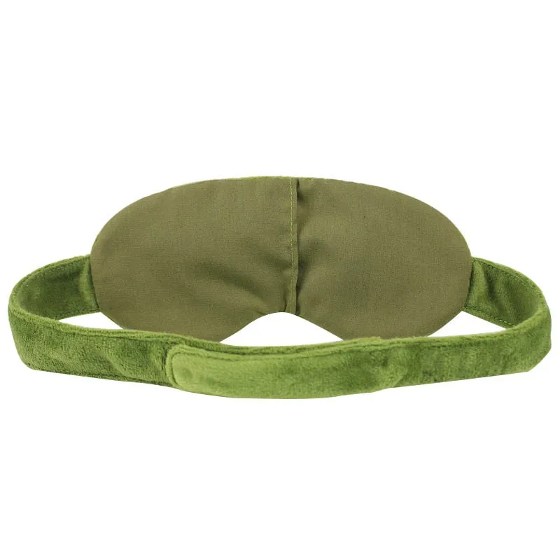 3D зеленая маска для сна Sad Frog для путешествий Расслабляющая Спящая помощь вслепую Крышка для глаз Маскировка вечерние костюмная Маска Косплей Подарки для детей