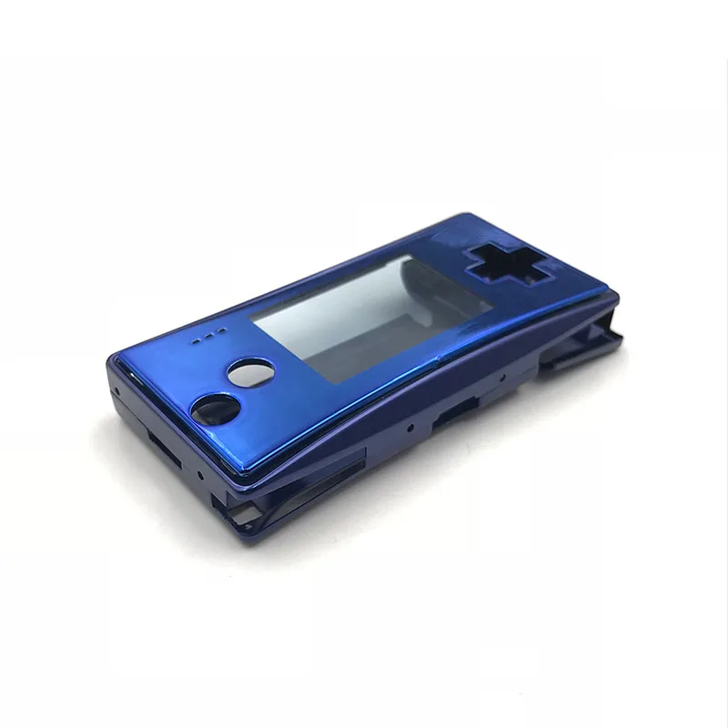 4 в 1 металлический корпус оболочка Пакет для nintendo GameBoy MICRO GBM чехол Крышка Запасная часть - Цвет: blue