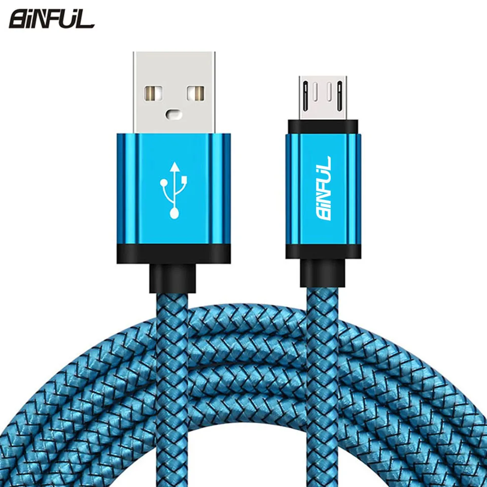 Зарядный кабель Micro USB для Samsung Galaxy A3/A5/A7 J3 2016 S6/S7/Edge 1/2 метра длинный мобильный