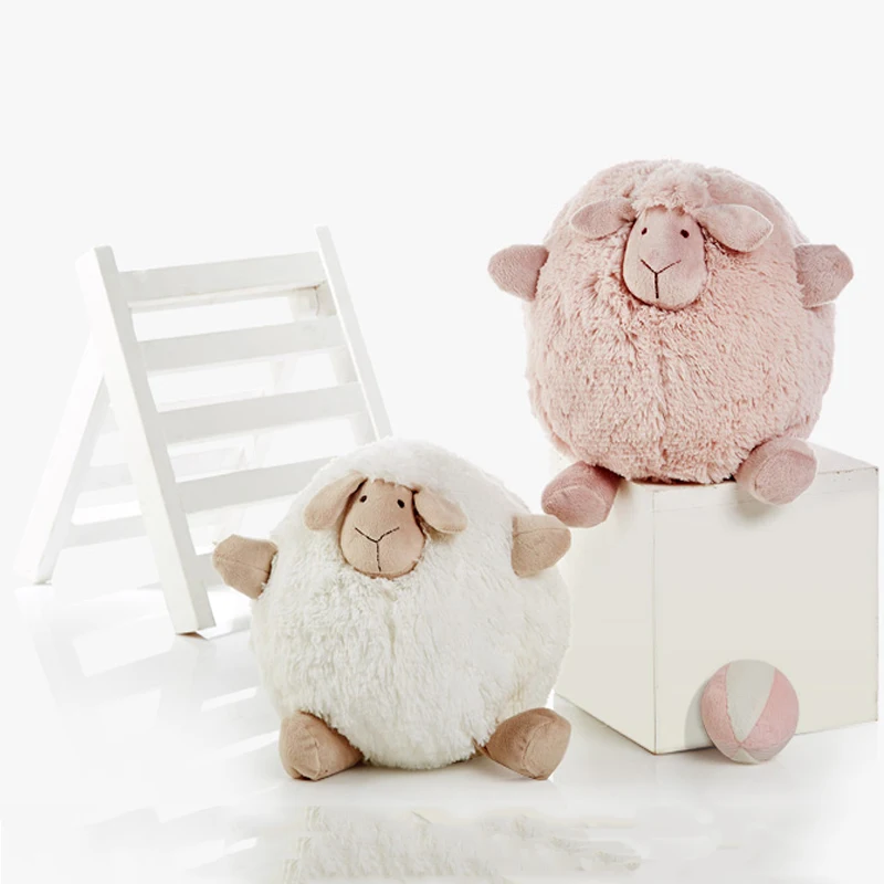 2016 Cute 28cm large plush sheep pink and white color boys and girls
